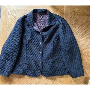 Briggs New York Lightweight Woman's Size 20W Black Jacket With Snaps